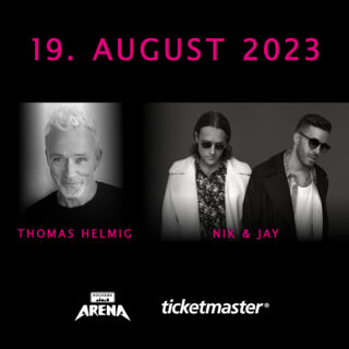 Thomas Helmig + Nik Jay på Rockbæk Arena lørdag, 19. august - Rockbæk